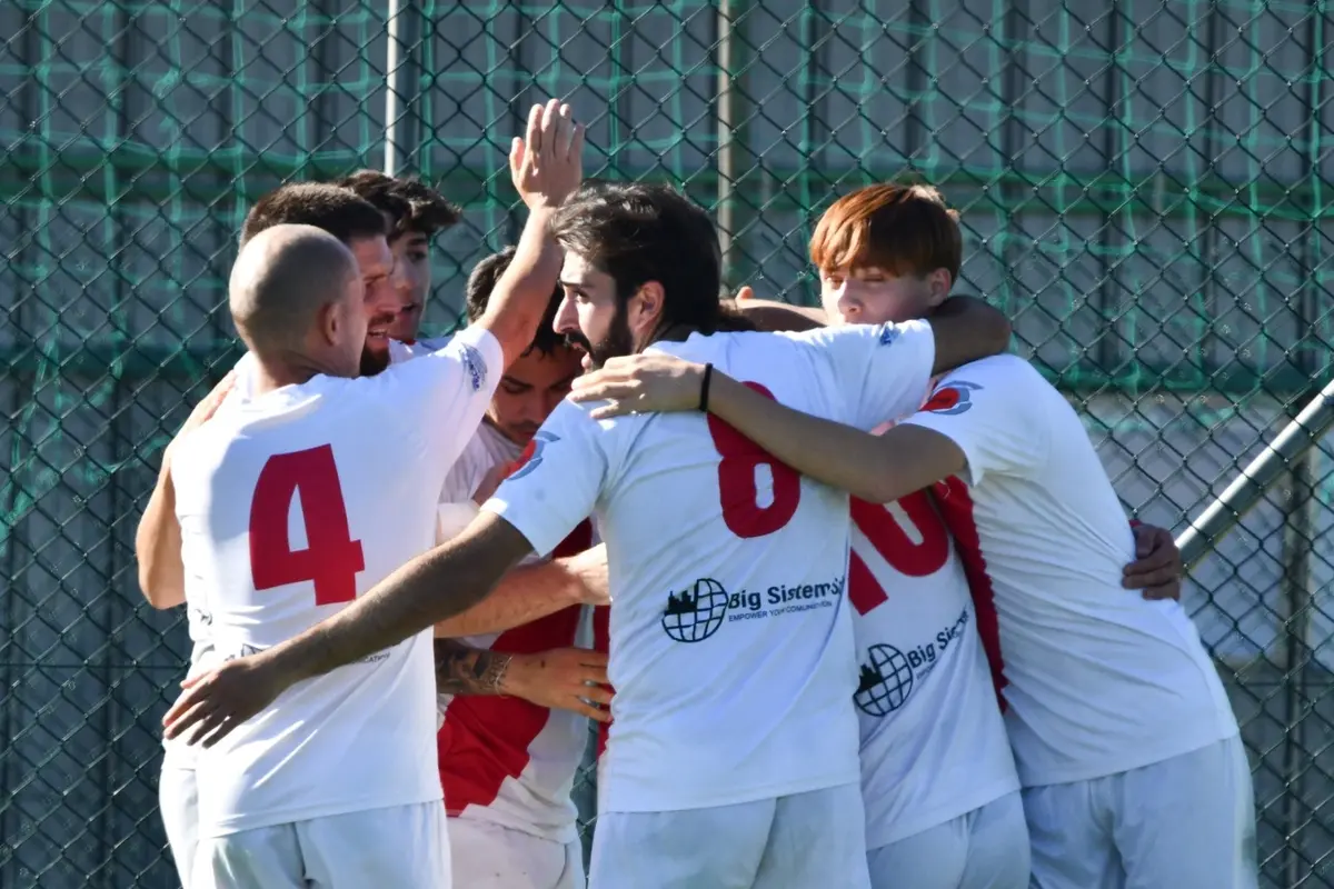 L\\'esultanza dei biancorossi (Foto Nicoletta Vittori)