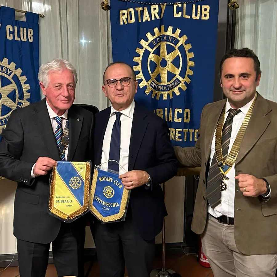 Rotary, Civitavecchia e Subiaco si stringono la mano