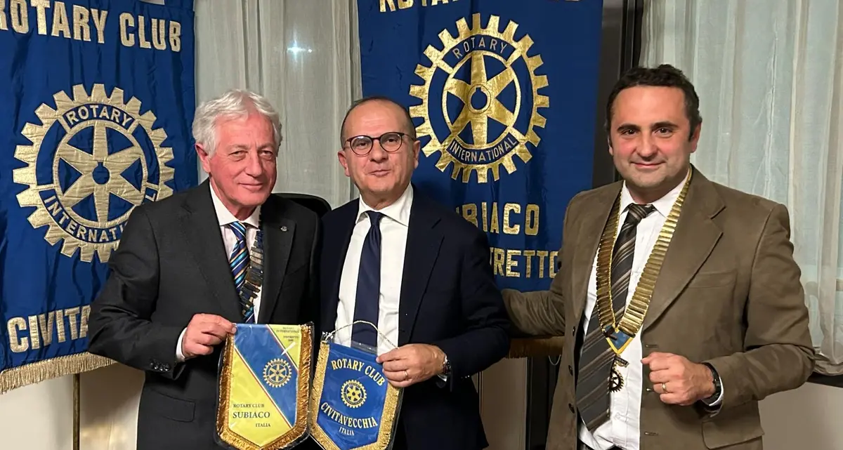 Rotary, Civitavecchia e Subiaco si stringono la mano