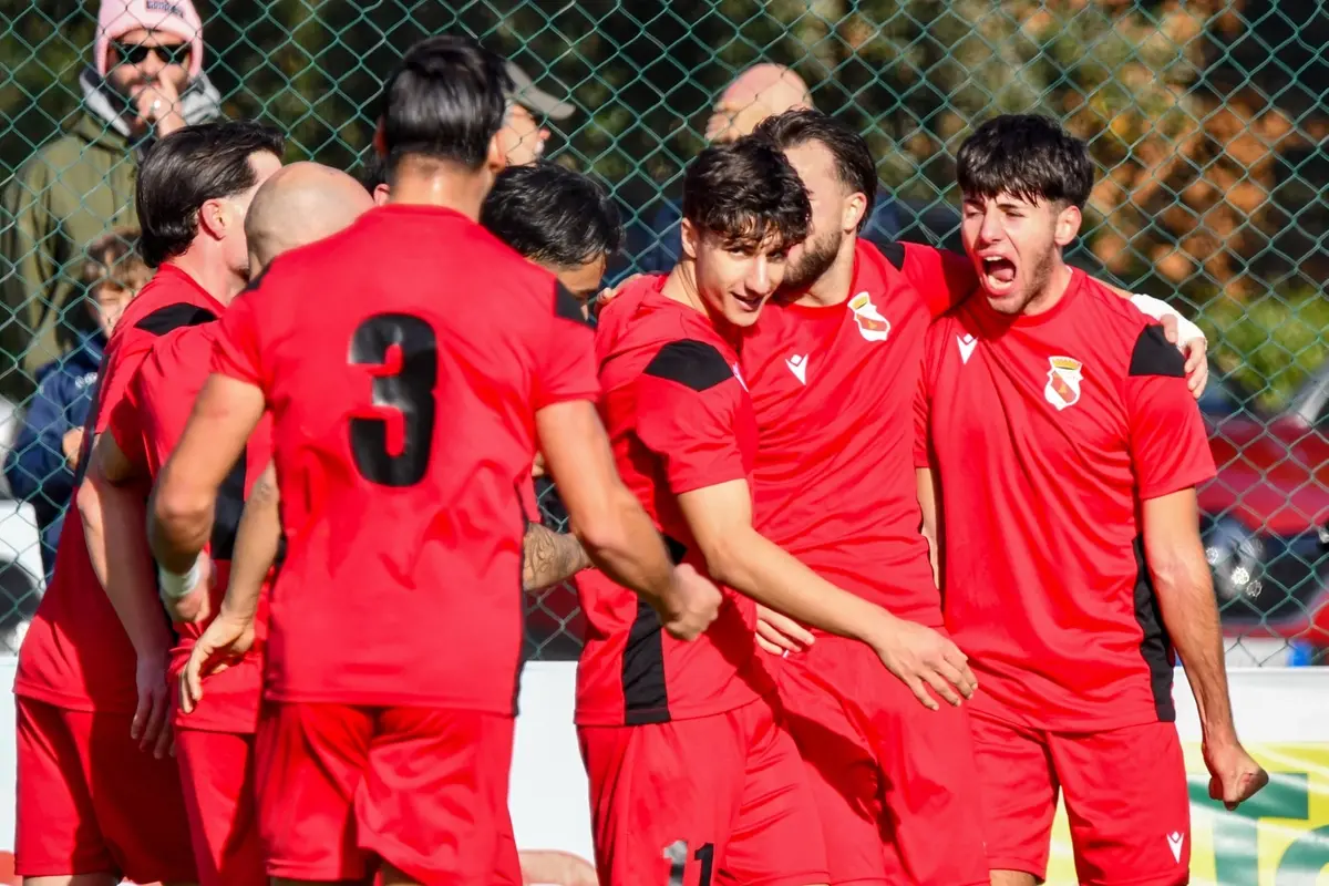 L\\u2019esultanza dei biancorossi (Foto Nicoletta Vittori)