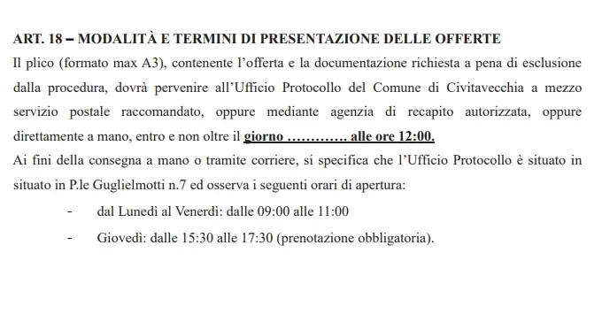Piscina via Maratona, Comune: «Quello pubblicato non è il bando definitivo»