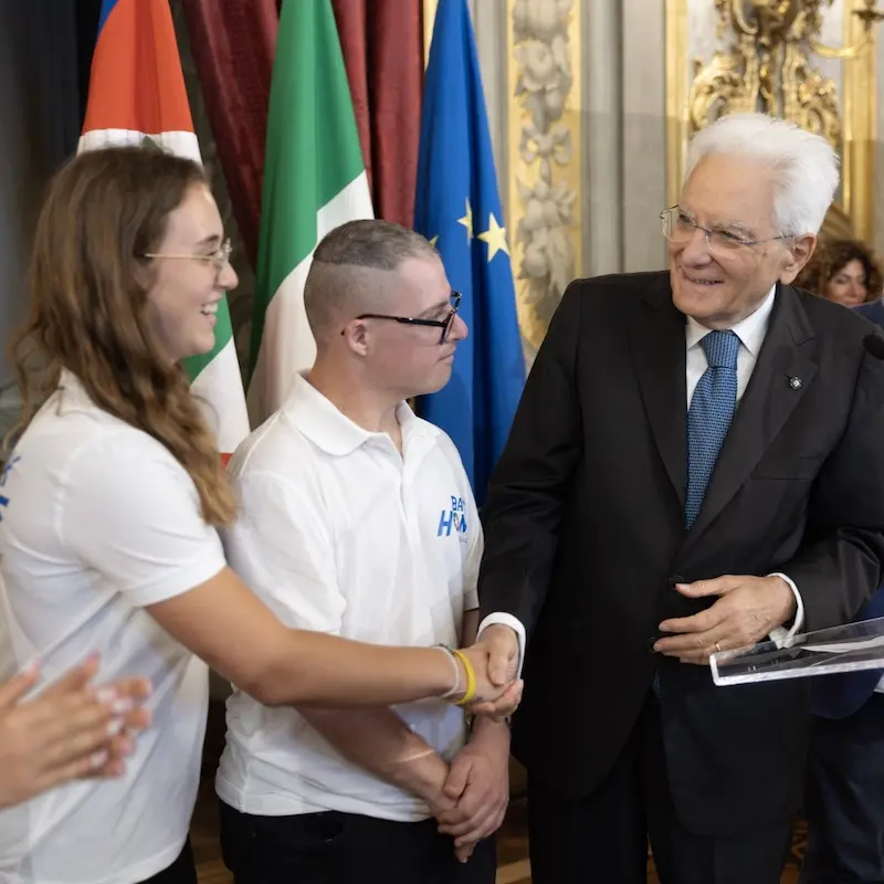 Mattarella incontra i ragazzi di Back Home
