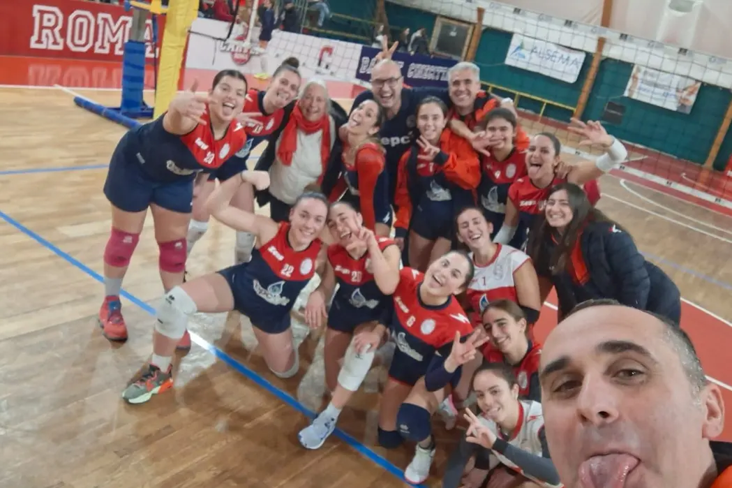 Il selfie post vittoria delle rossoblu