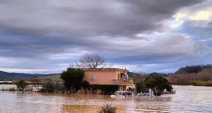 Maltempo, allagamenti a Tarquinia