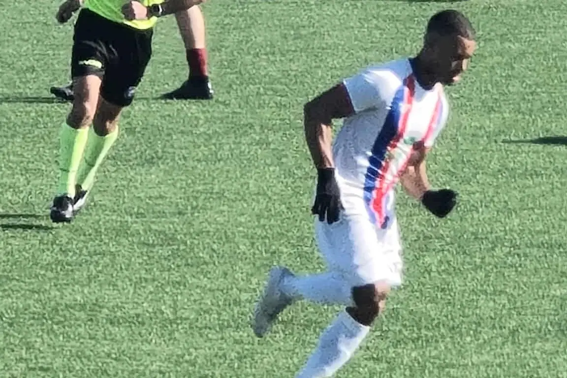 Tabarini durante una fase di gioco: \\u00E8 tornato in campo dopo nove mesi