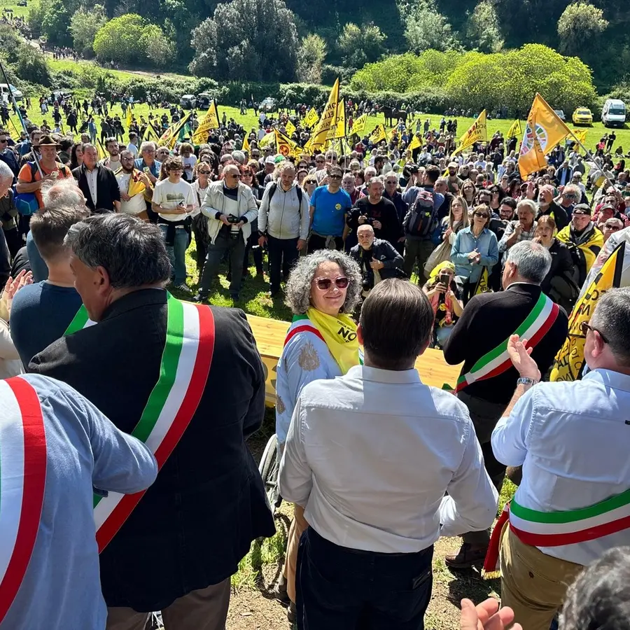 La Tuscia in marcia contro le scorie nucleari