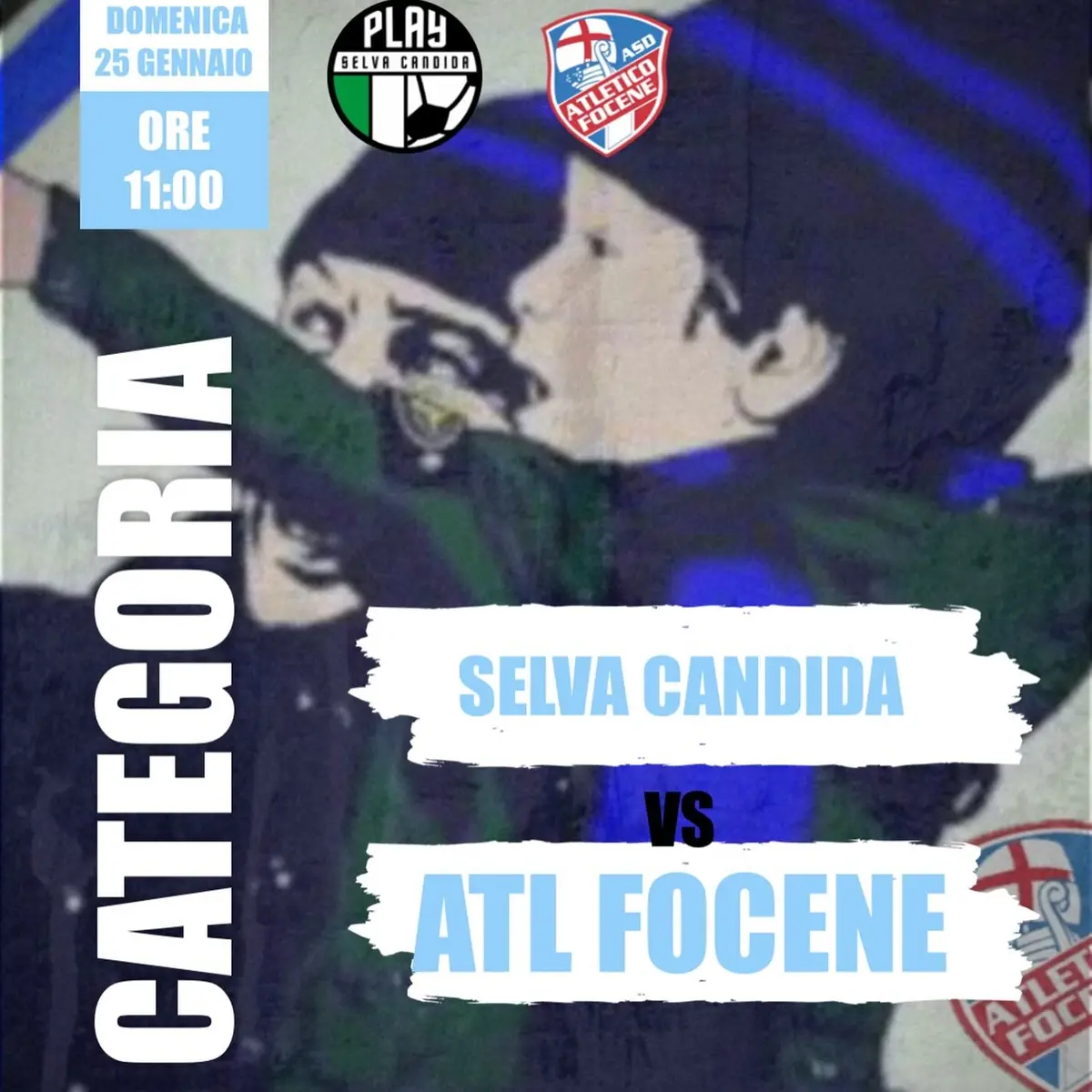 L’Atletico Focene fa visita al Selva Candida
