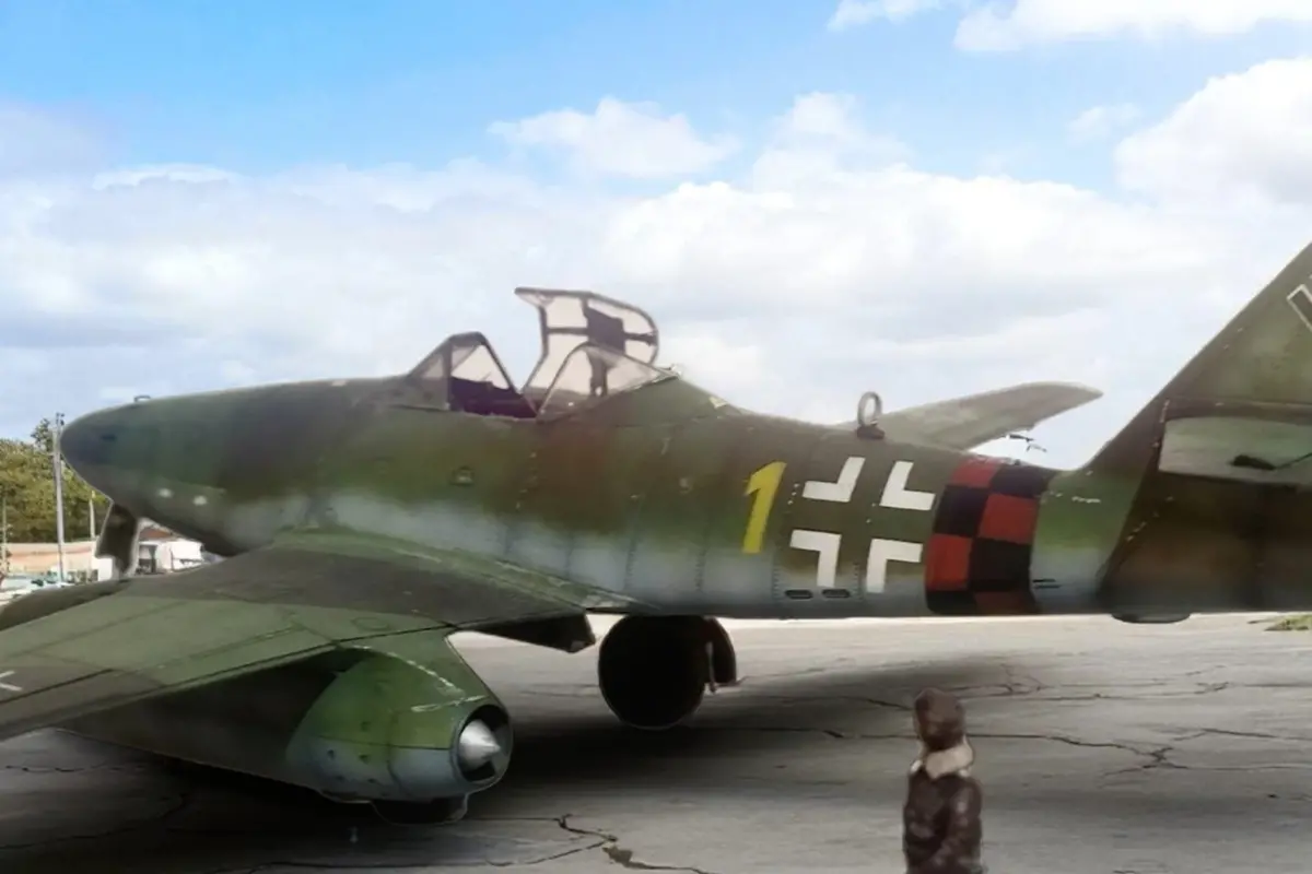 Modello di Me-262A1a in scala 1/48. Modellista Paolo Colaiacomo