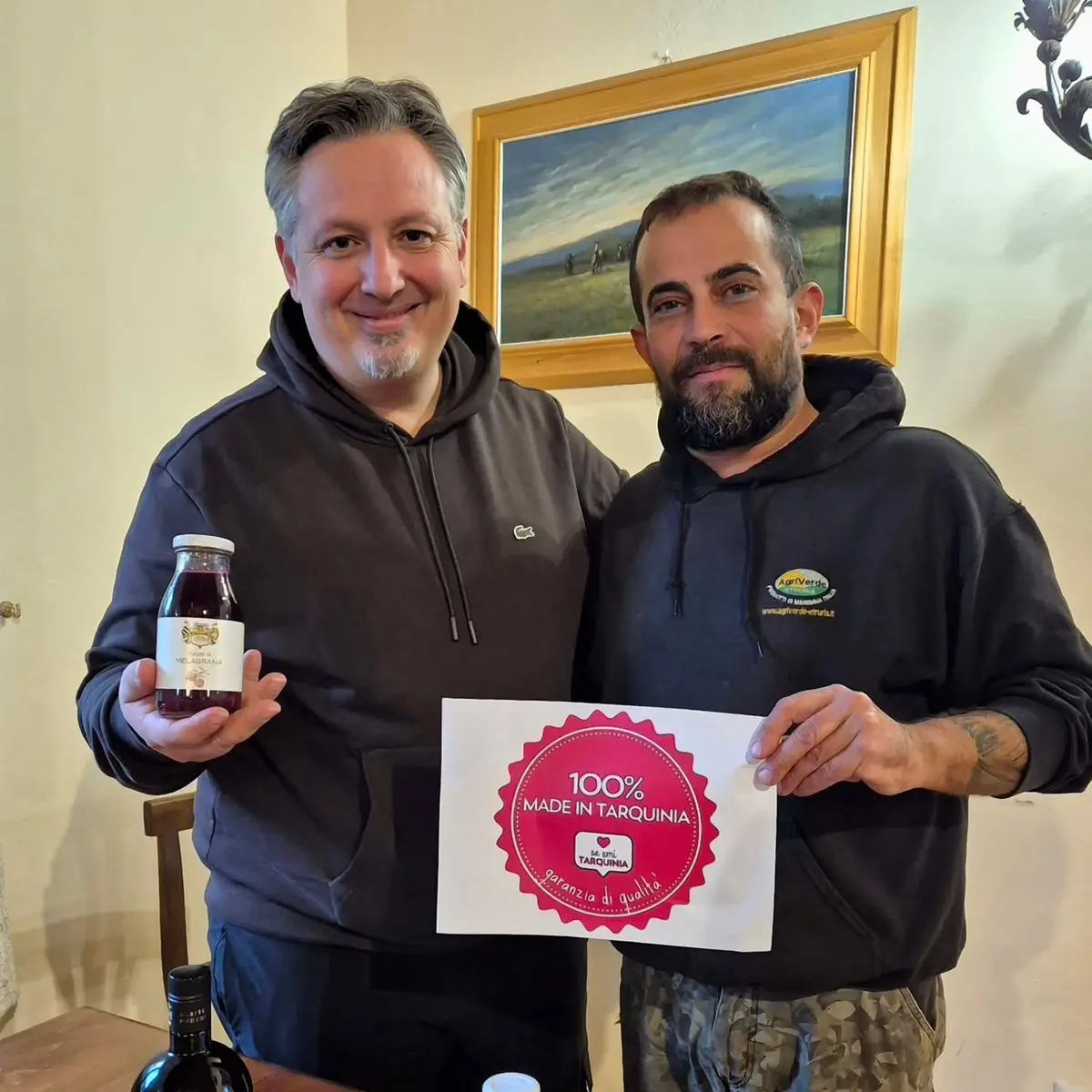 Fabio Gagni incorona il succo di melagrana di Podere Giulio col “100% Made in Tarquinia”