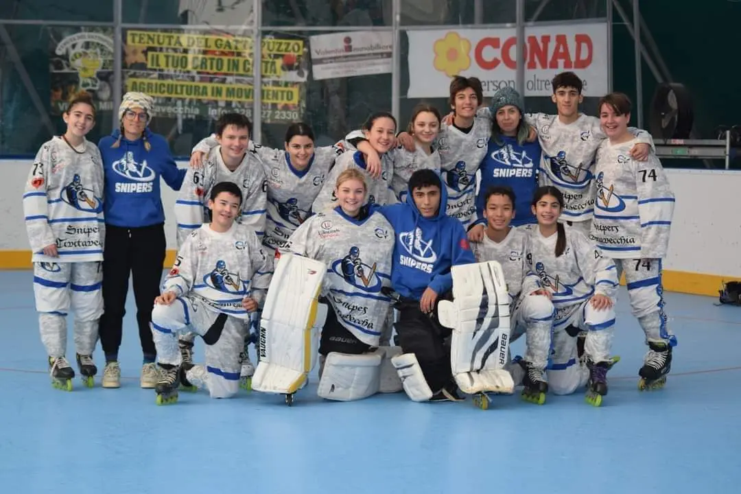 La formazione Under 16 della Cv Skating (Foto Maurilio Mandolfo)