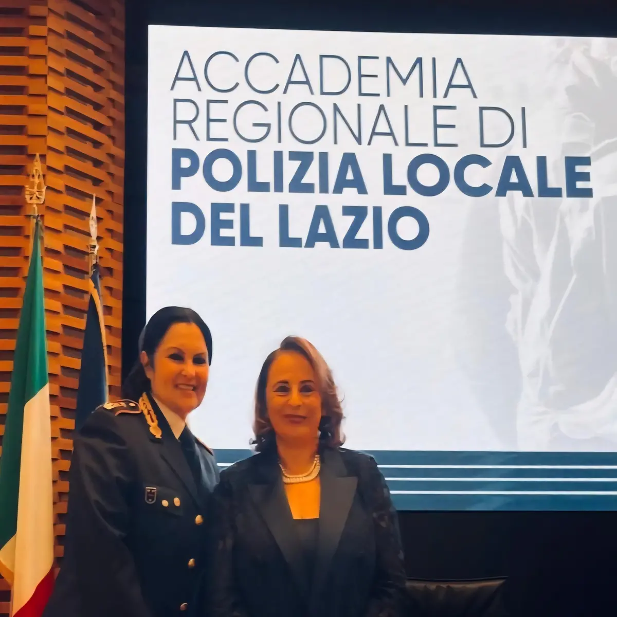 La Polizia locale di Santa Marinella alla cerimonia di presentazione dell’Accademia regionale di Polizia locale