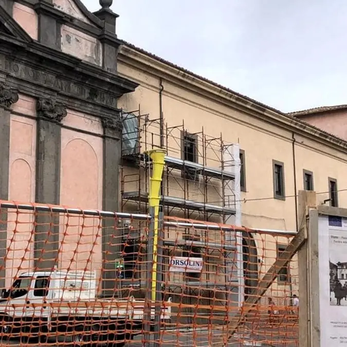 Viterbo: nelle stanze dell’ex tribunale torna alla luce un affresco