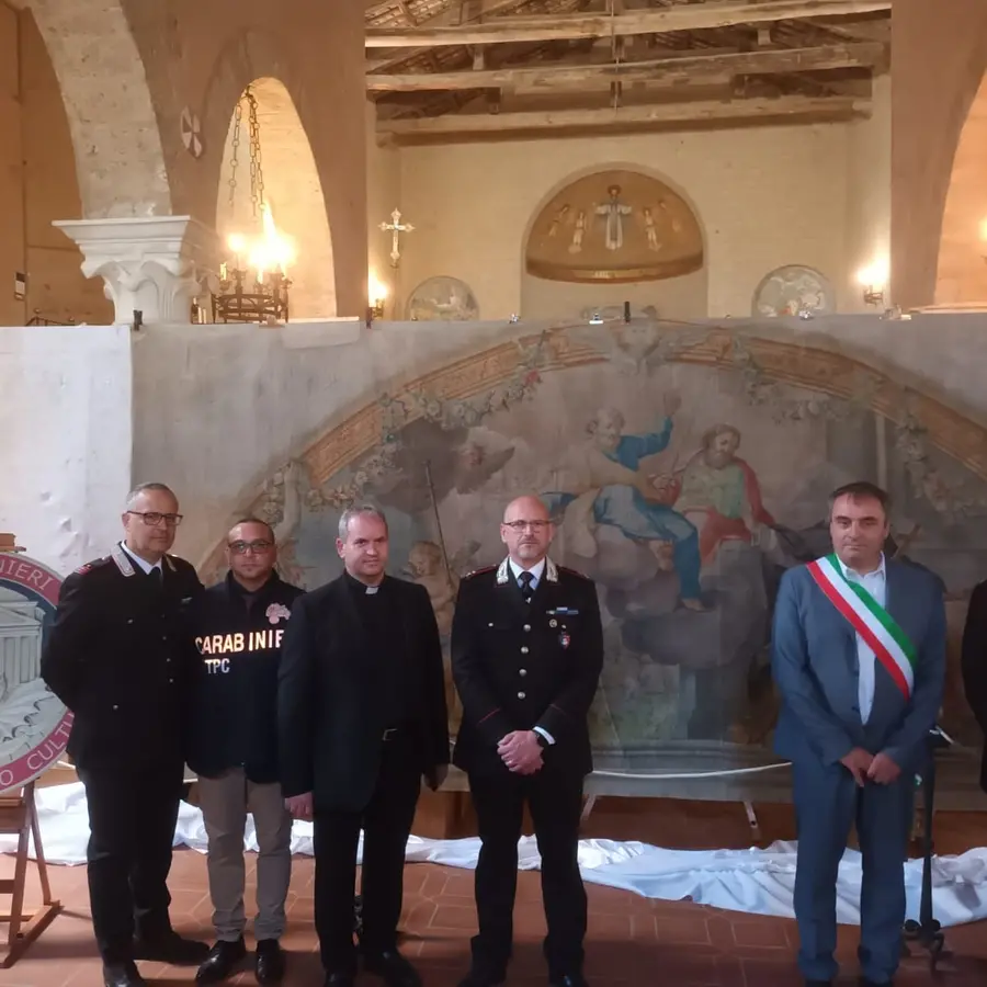 Restituito alla diocesi di Civita Castellana, dipinto del ’700 trafugato