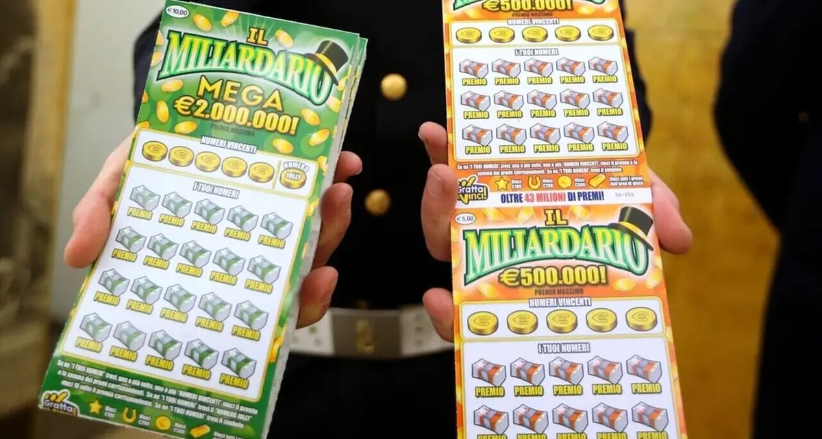 Il gratta e vinci Mega Miliardario New fa esultare Tarquinia: vinti 2 milioni di euro nella ricevitoria di via delle Croci