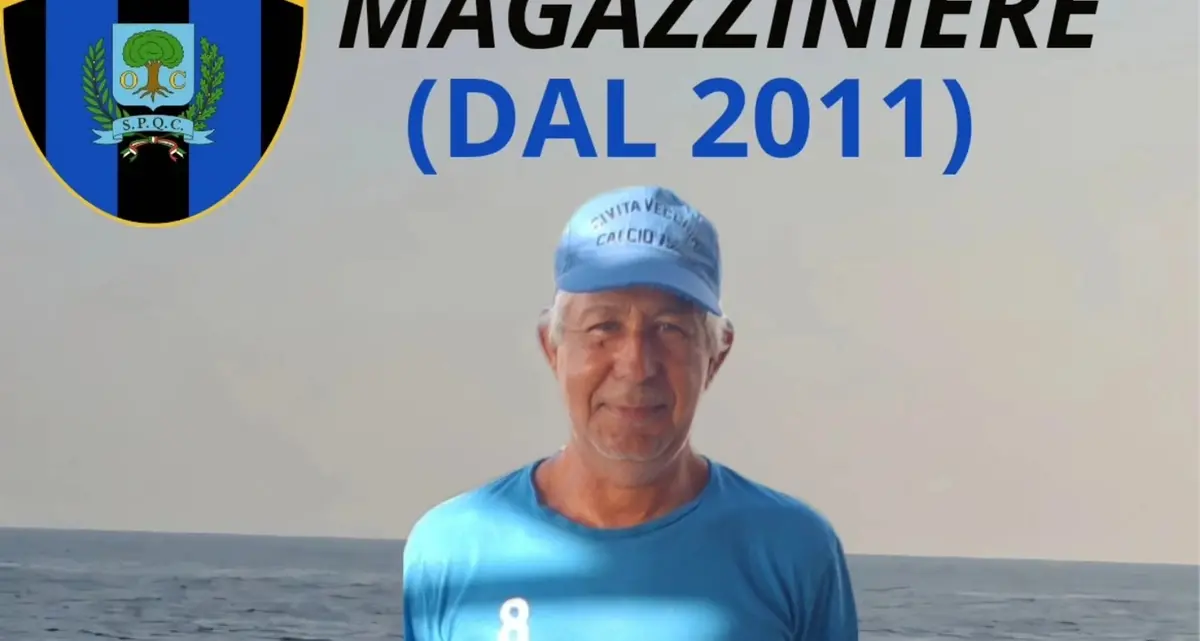 Il Civitavecchia omaggia il magazziniere “Michelino”