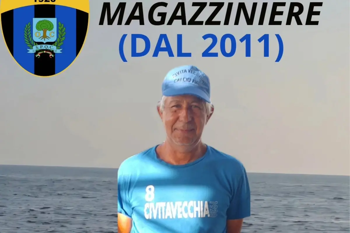 Il Civitavecchia omaggia il magazziniere “Michelino”