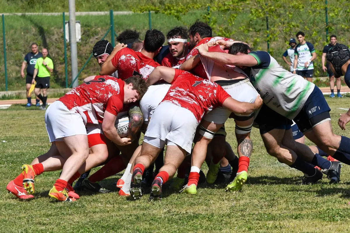 Una fase di gioco dei biancorossi (Foto Nicoletta Vittori)