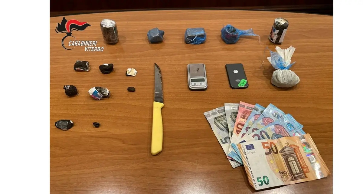 Viterbo: un arresto per droga durante i controlli in via Cavour