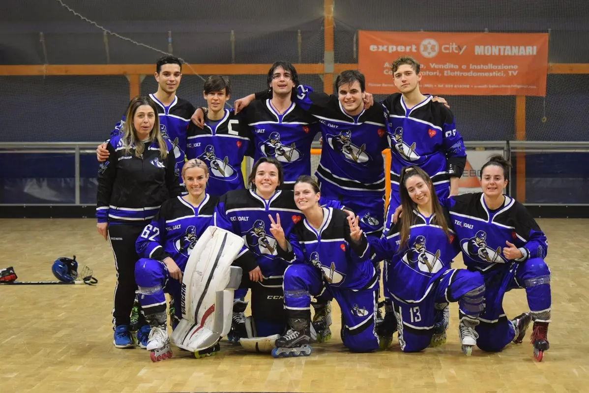 La formazione nerazzurra di coach Martina Gavazzi: in Emilia Romagna era composta al 50% da ragazze - Foto Maurilio Mandolfo