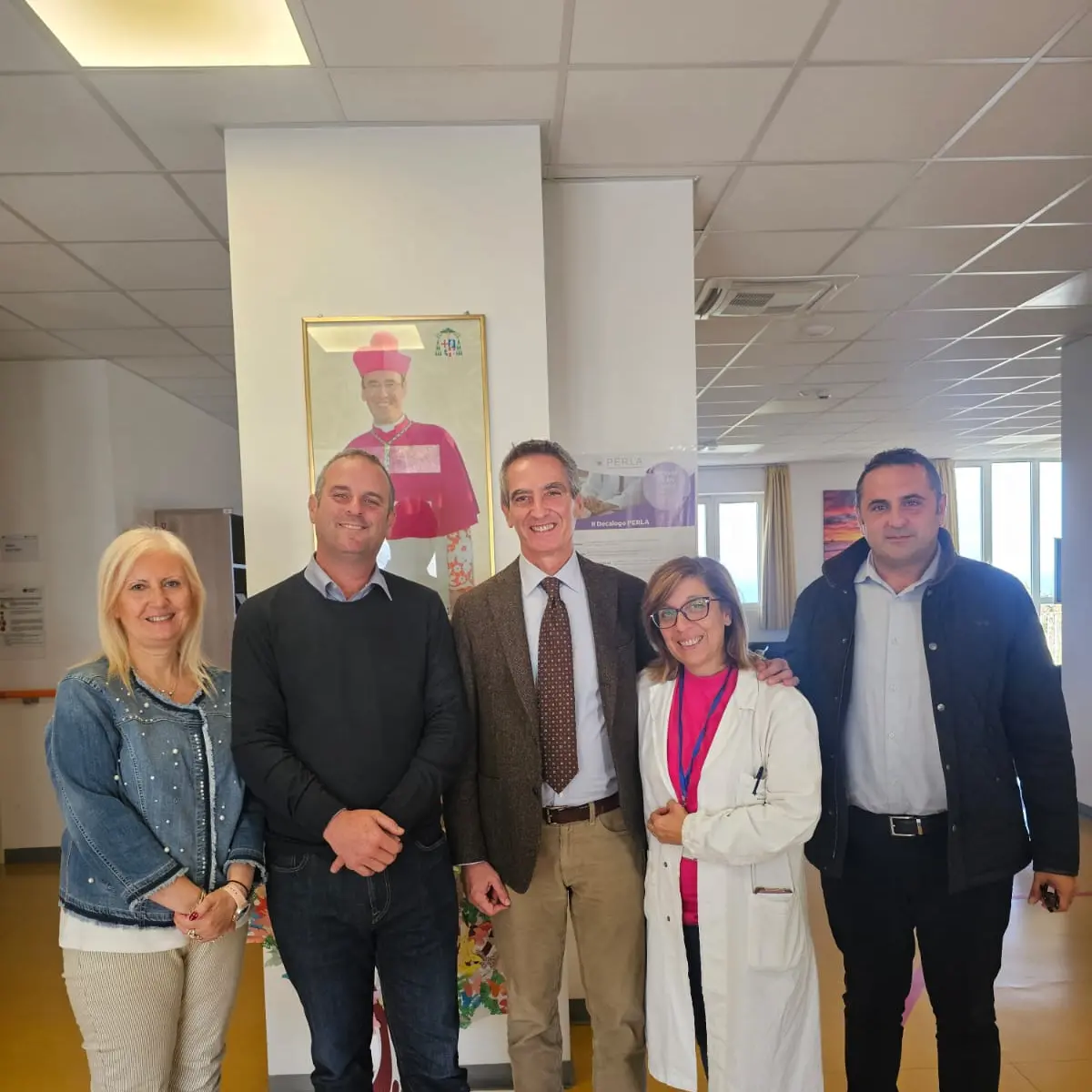 L’onorevole Battilocchio in visita all’Hospice “Carlo Chenis” di Civitavecchia