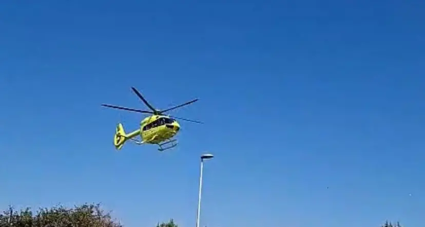 Tarquinia, scontro camion – moto: intervento dell’eliambulanza (VIDEO)
