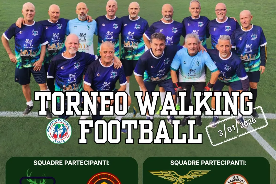 A Cerveteri il primo torneo di Walking Football, il 3 gennaio arrivano Roma e Lazio