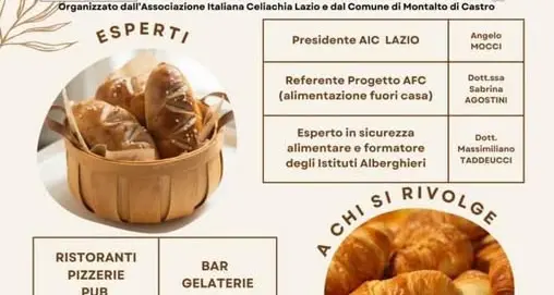 Celiachia e cucina senza glutine: a Montalto il corso per tutti gli operatori del settore