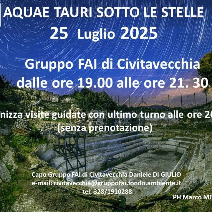 Una notte tra le rovine di Aquae Tauri, sulle orme degli antichi romani