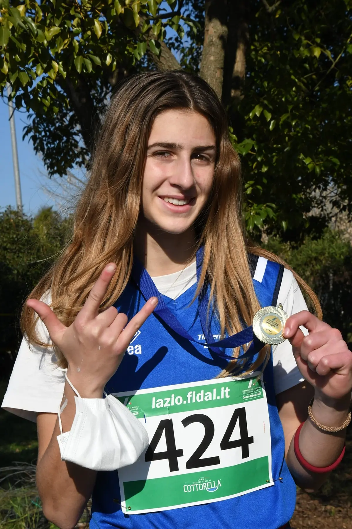 La giovanissima atleta Asia Bernardini, per lei vittoria incontrastata nella squadra Cadette (2007-2008)