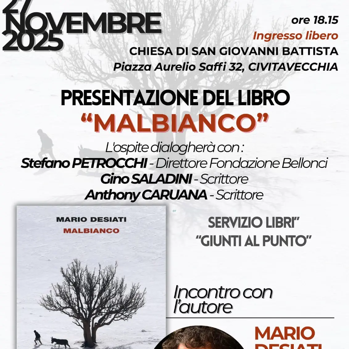 Mario Desiati a Civitavecchia con Book Faces