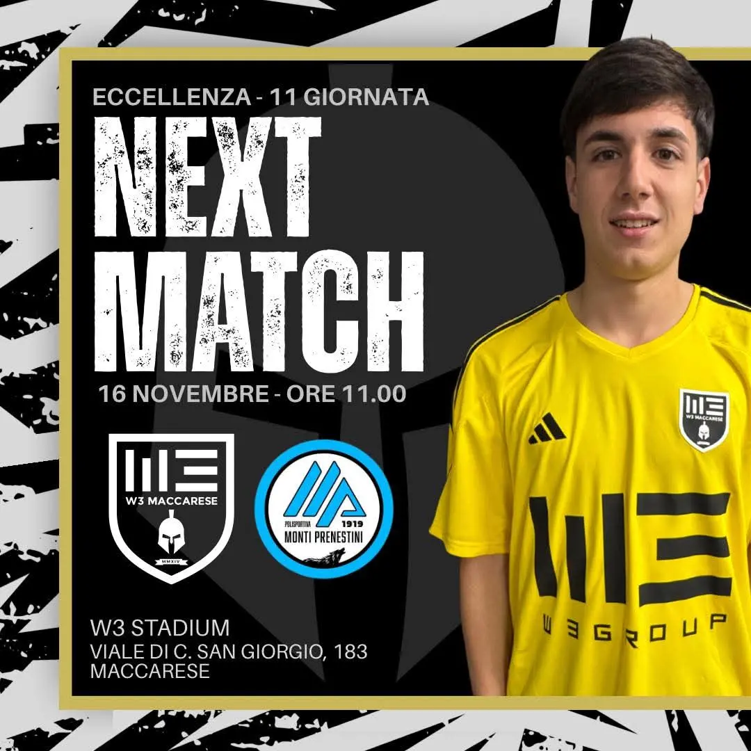 La W3 Maccarese attende i Monti Prenestini per una sfida al vertice
