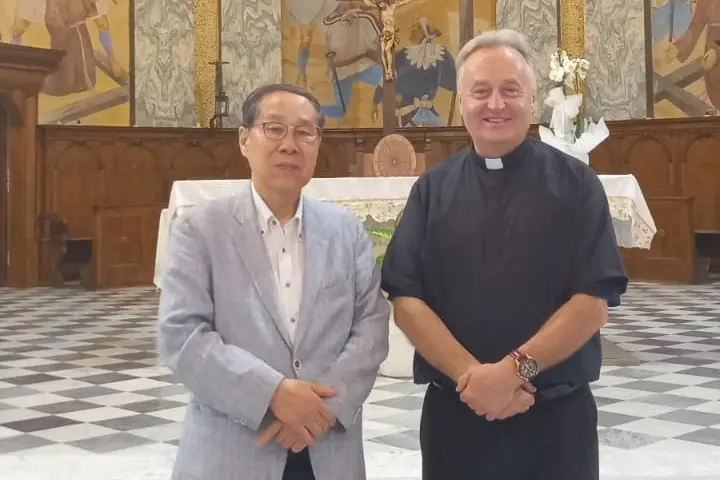 Il premio Nobel per la pace Toshiyuki Mimaki in visita ai Santi Martiri Giapponesi