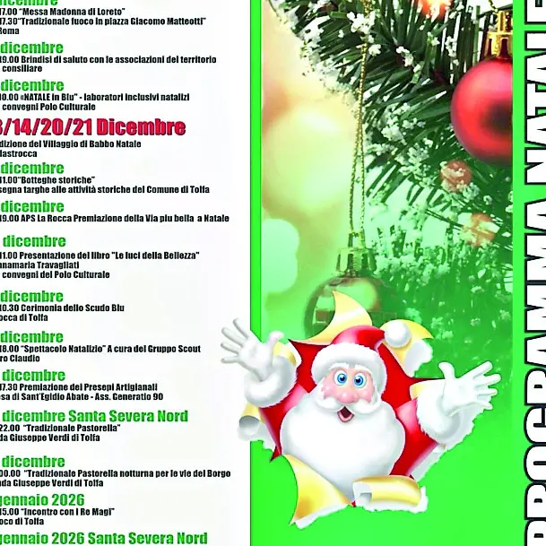 A Tolfa il calendario natalizio entra nel vivo
