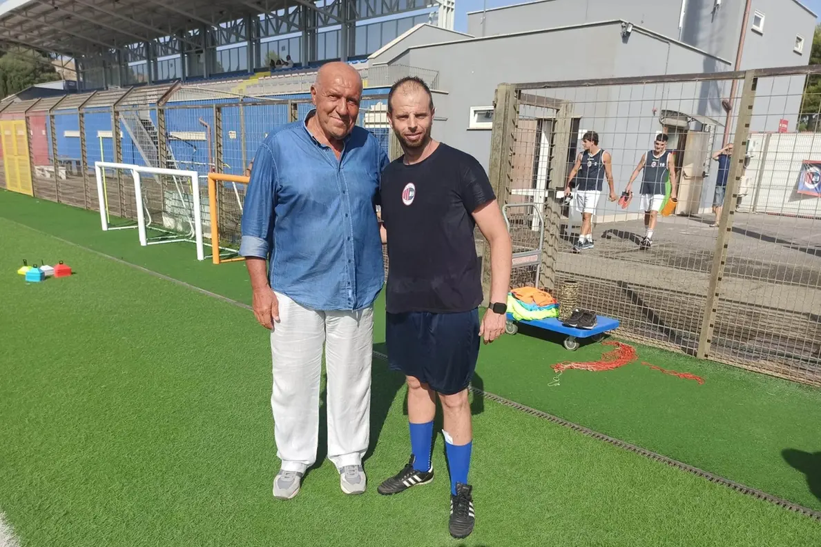Da sinistra il direttore sportivo Andrea Calce e patron Andrea Di Renzo