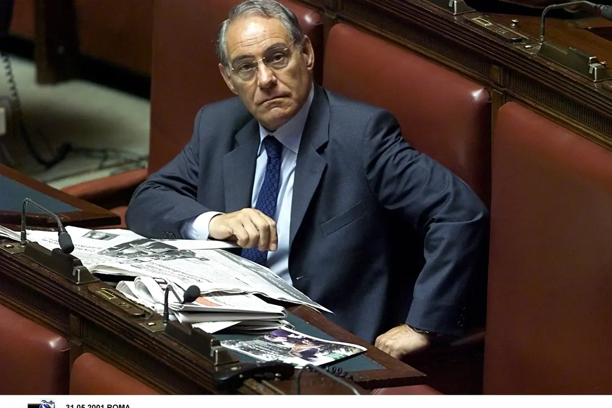 31.05.2001 ROMA POLITICA CAMERA DEI DEPUTATI ELEZIONE PRESIDENTE CAMERA XIV LEGISLATURA NELLA FOTO FRANCO ANGIONI (MARGHERITA) \\u00A9M.SCROBOGNA LAPRESSE , LAPRESSE