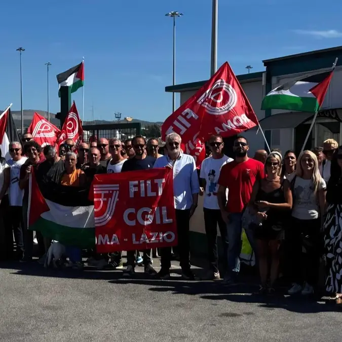 Palestina, grande adesione allo sciopero in porto