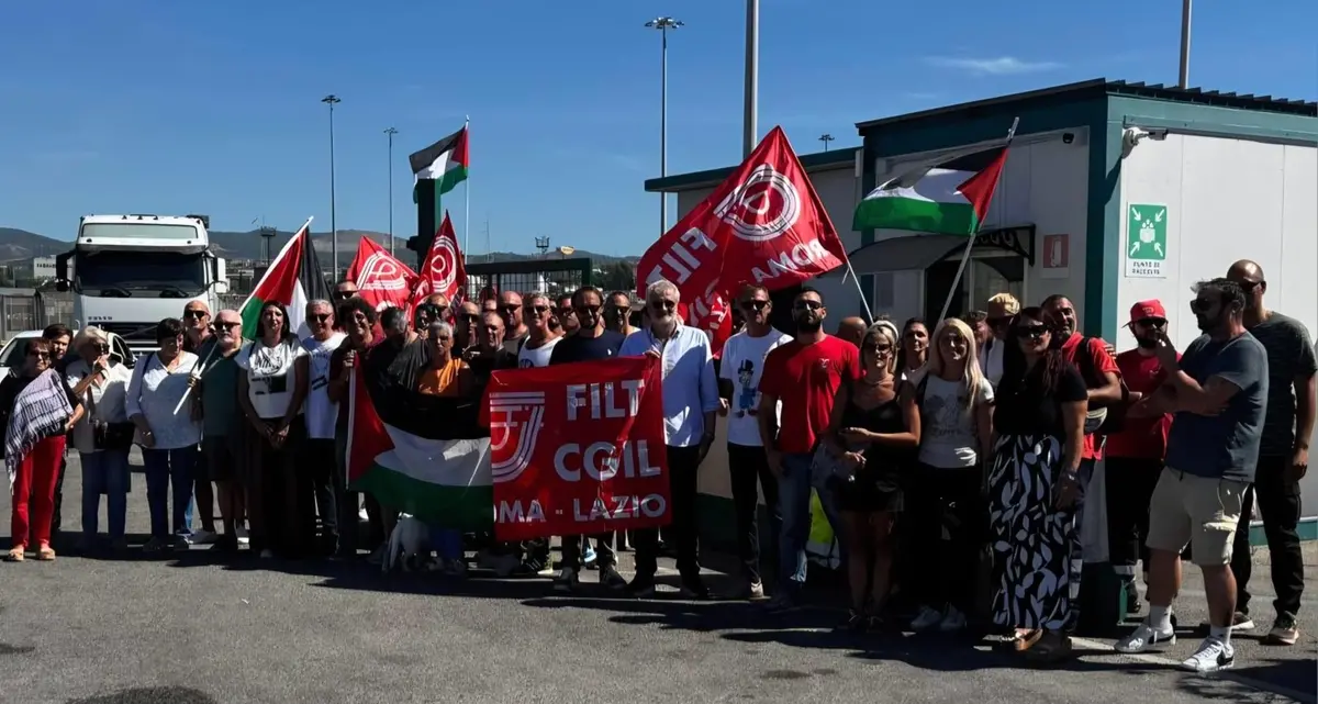 Palestina, grande adesione allo sciopero in porto