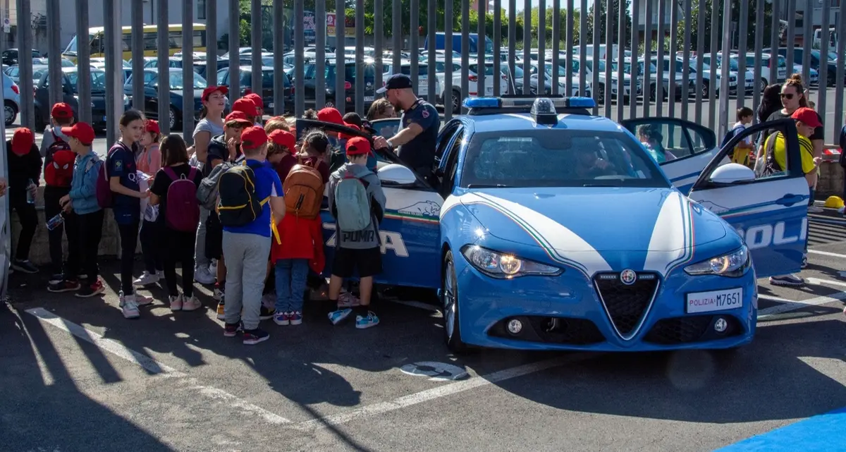 Viterbo, la polizia ha festeggiato San Michele Arcangelo