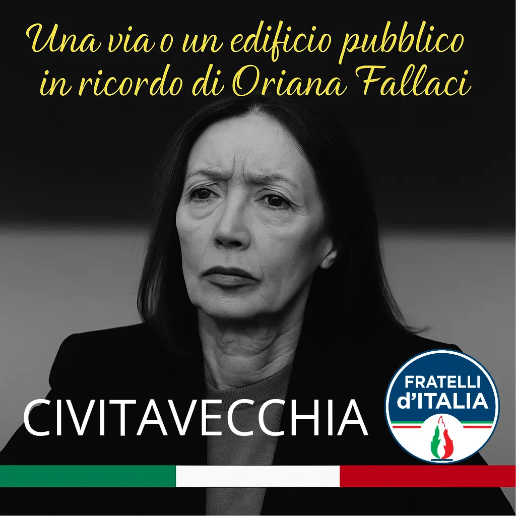 FdI, una mozione per intitolare un luogo della città ad Oriana Fallaci