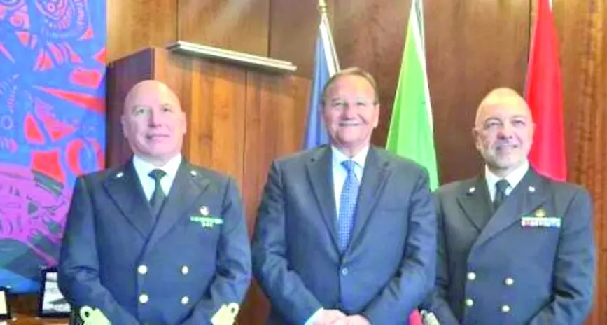 Il direttore marittimo del Lazio in visita agli uffici della Capitaneria