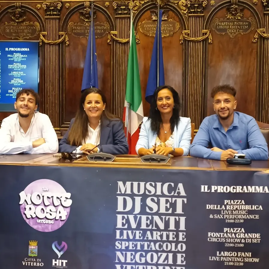Musica, arte, shopping: la Notte rosa a Viterbo è servita