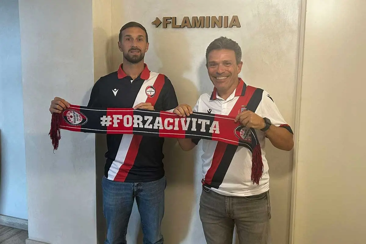 Alessandro Polidori con il presidente Bravini