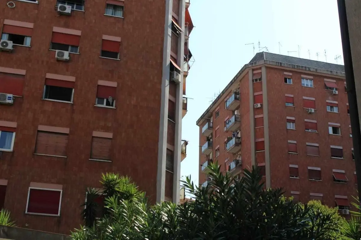 I condomini di Torre Spaccata, in via Pietro Romano a Roma. , Agenzia Nova