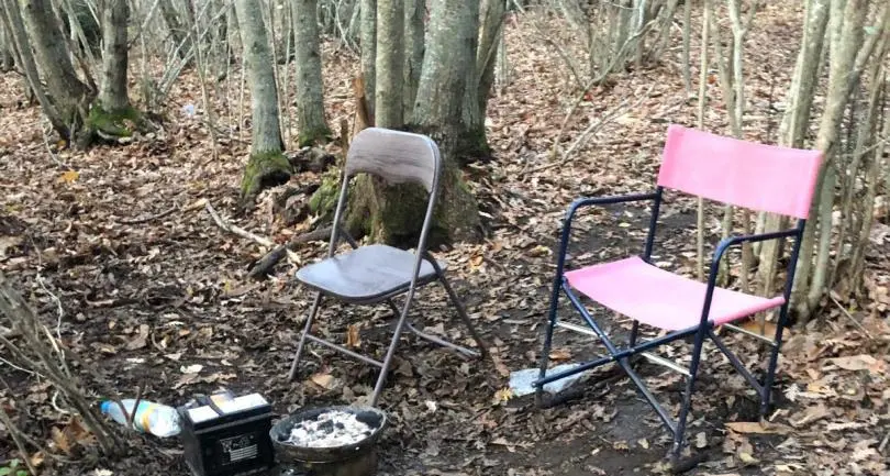 Smantellata postazione dello spaccio nei boschi di Monte Fogliano