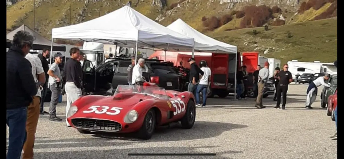 Il set di Ferrari sul Gran Sasso