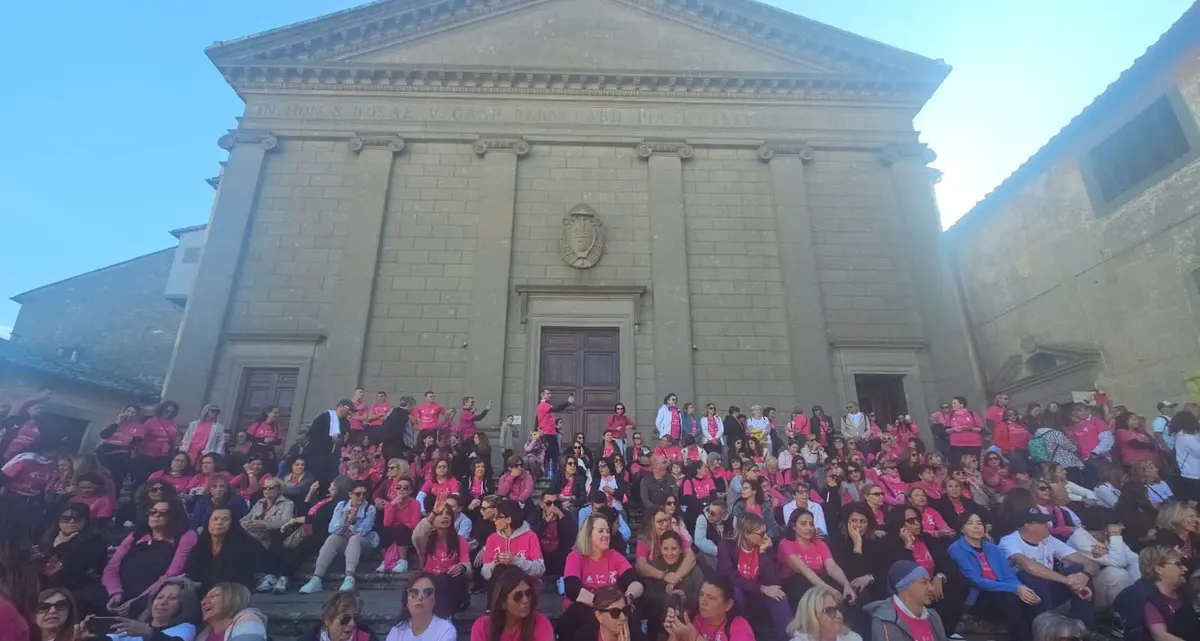 In cinquecento hanno animato la carovana rosa