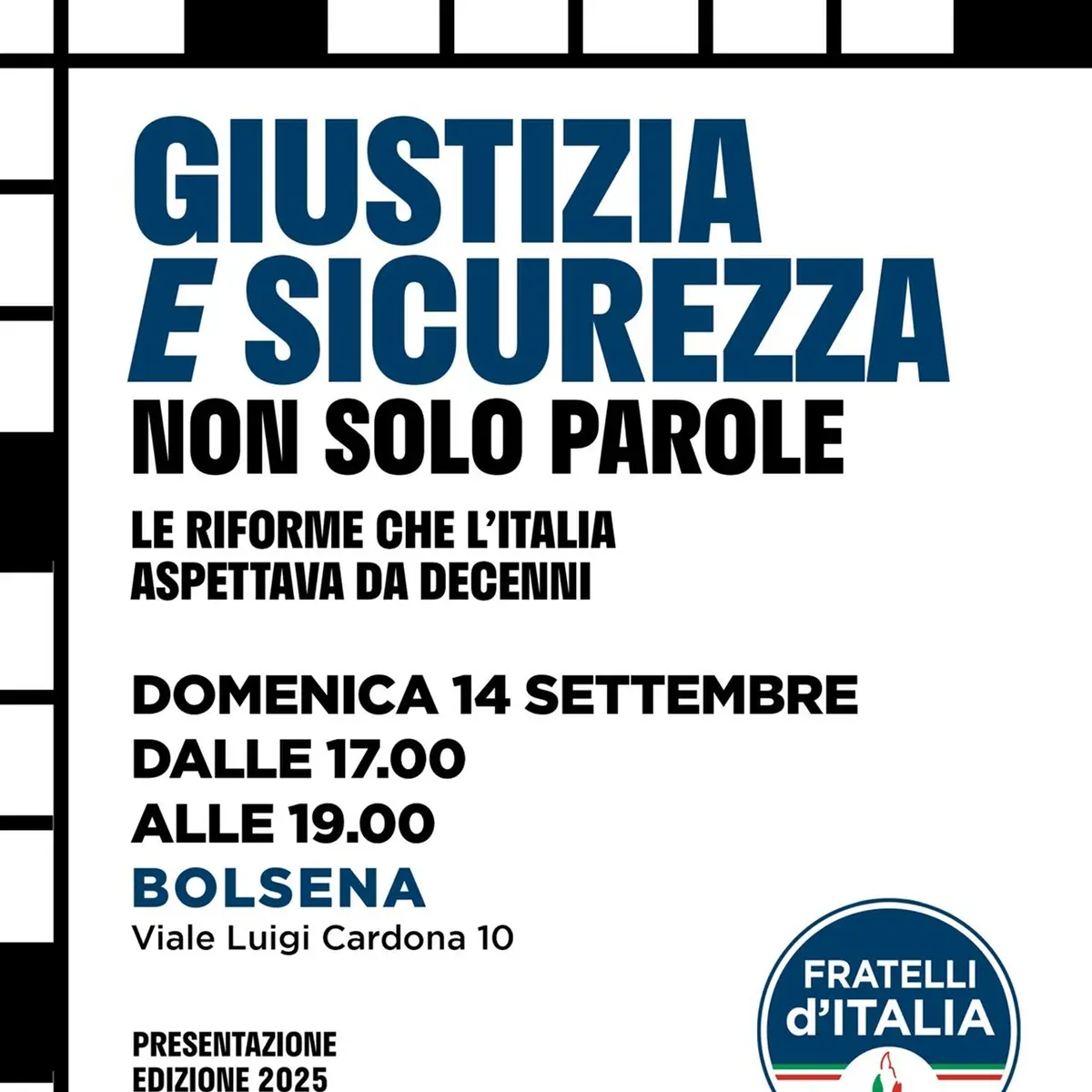 A Bolsena il gazebo di Fratelli d’Italia
