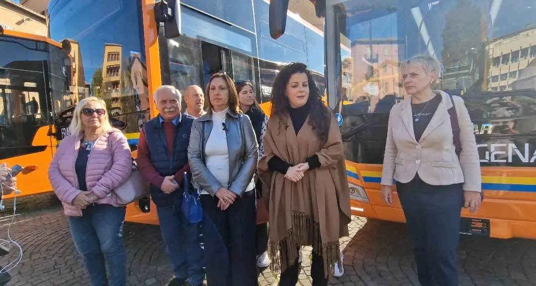 Francigena, il varo dei primi 4 nuovi autobus