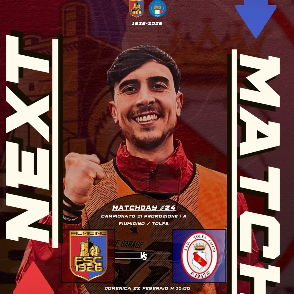 Il Fiumicino torna al Desideri: contro il Tolfa sfida chiave per il rilancio