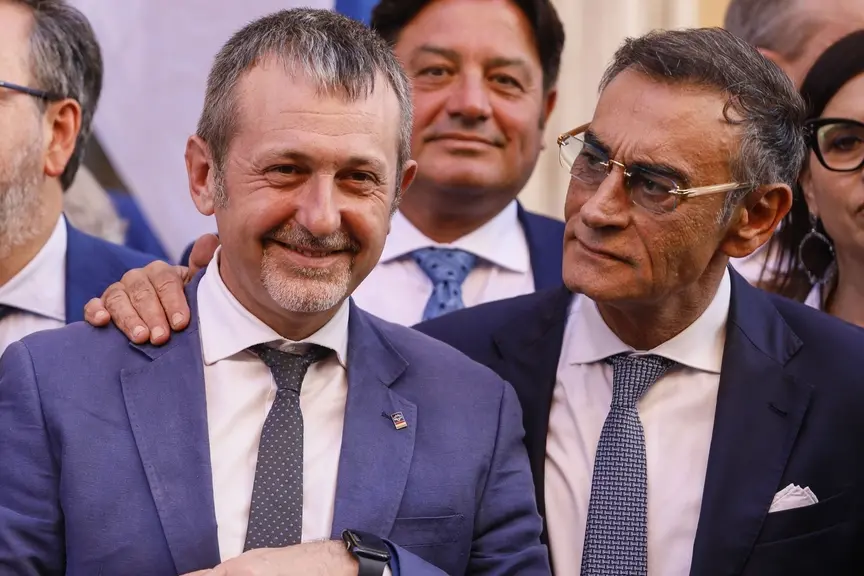 Il sottosegretario alla Giustizia Andrea Delmastro Delle Vedove e il senatore Marco Silvestroni , IMAGOECONOMICA